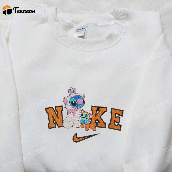 Nike X Stitch Aristocats Embroidered Shirt: Stylish Nike Inspired Apparel With Disney S Aristocats Theme