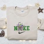 Nike x Stitch Beetlejuice Embroidered Sweatshirt: Horror Movie Characters Hoodie Perfect Family Gifts