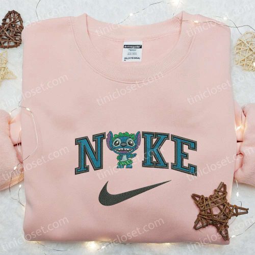 Nike x Stitch Dance Cartoon Embroidered Sweatshirt: Disney Characters Hoodie – Perfect Family Gift!