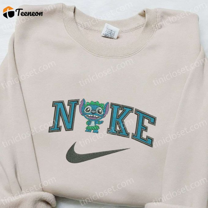 Nike X Stitch Dance Cartoon Embroidered Sweatshirt: Disney Characters Hoodie – Perfect Family Gift!