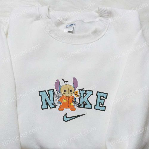 Nike x Stitch Sam Trick R Treat Embroidered T-shirt & Hoodie: B Gift for Men Women Family Gifts