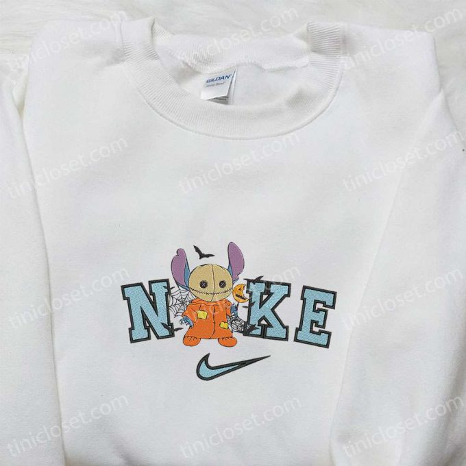 Nike X Stitch Sam Trick R Treat Embroidered T-Shirt &Amp; Hoodie: B Gift For Men Women Family Gifts