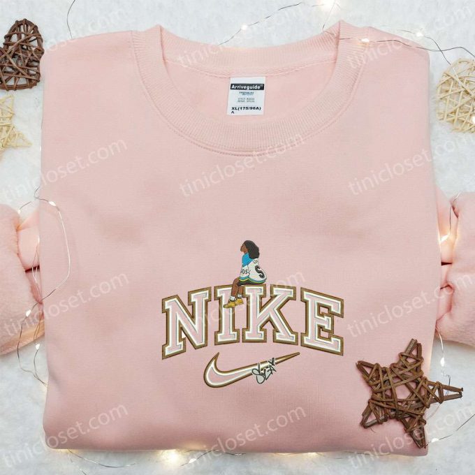 Nike X Sza Celebrity Embroidered Shirt: Custom T-Shirt B Gift For Men Women Birthday Gift Ideas