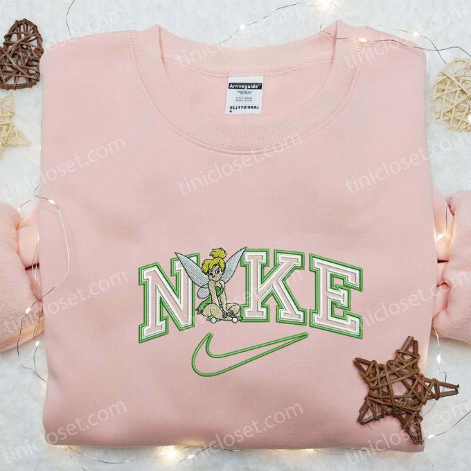 Nike X Tinkerbell Cartoon Embroidered Hoodie: Disney Characters B Gift For Men Women Family Gift