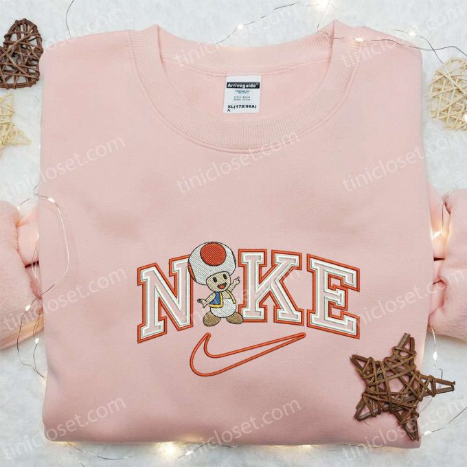 Nike X Toad Cartoon Embroidered Hoodie: B Gift For Men Women Family Gift Nike Inspired &Amp; Engaging