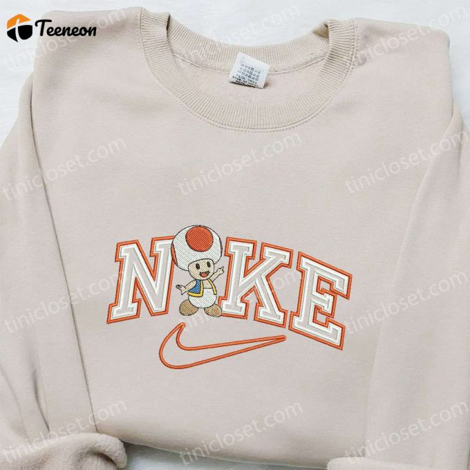 Nike X Toad Cartoon Embroidered Hoodie: B Gift For Men Women Family Gift Nike Inspired &Amp;Amp; Engaging