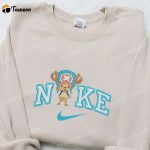 Nike x Tony Chopper Anime Embroidered Sweatshirt: B Gift for Men Women Nike Inspired Hoodie Perfect Birthday Gift Idea