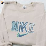 Nike x Typography Embroidered Hoodie: Custom Gift for Family