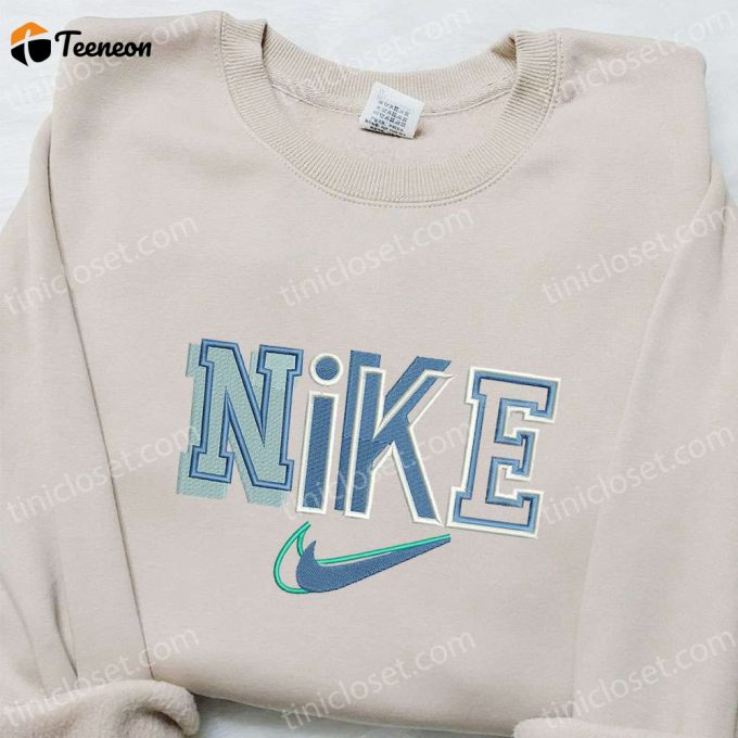 Nike X Typography Embroidered Hoodie: Custom Gift For Family