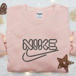 Nike x Typography Embroidered Shirt & Hoodie: B Gift for Men Women Family Gift Ideas