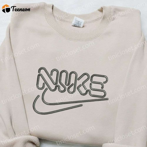 Nike x Typography Embroidered Shirt & Hoodie: B Gift for Men Women Family Gift Ideas