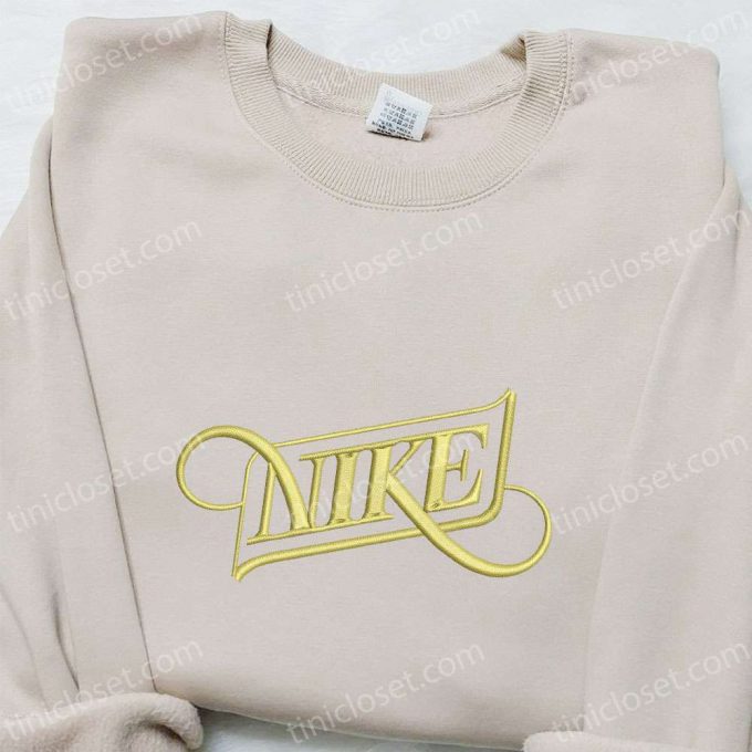 Nike X Typography Embroidered Sweatshirt: B Gift For Men Women Nike Inspired Hoodie For A Memorable Birthday Gift!