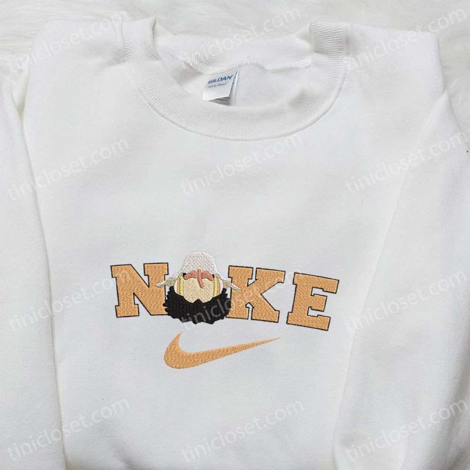 Anime Embroidered Nike X Usopp One Piece T-Shirt – Perfect Family Gift Idea