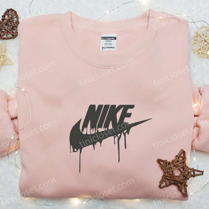 Premium Nike X Vintage Melt Embroidered Sweatshirt – Unique Nike Inspired Shirt Perfect Gift