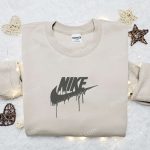 Premium Nike x Vintage Melt Embroidered Sweatshirt – Unique Nike Inspired Shirt Perfect Gift