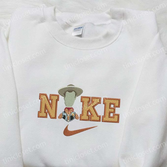 Nike X Woody Cartoon Embroidered Shirt &Amp; Disney Characters Hoodie: Perfect Family Gift Ideas