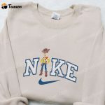 Disney Characters Embroidered Sweatshirt & T-shirt: Nike x Woody Cartoon Collection – Perfect Family Gift Ideas