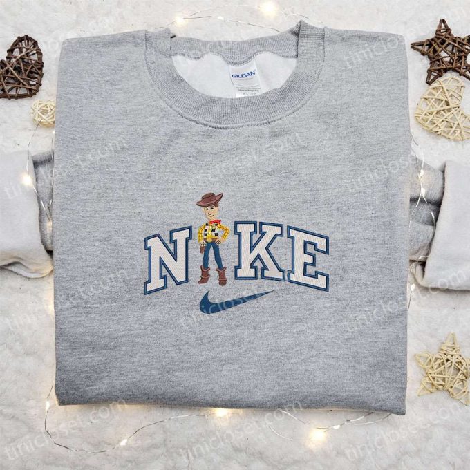 Disney Characters Embroidered Sweatshirt &Amp; T-Shirt: Nike X Woody Cartoon Collection – Perfect Family Gift Ideas