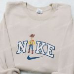 Disney Characters Embroidered Sweatshirt & T-shirt: Nike x Woody Cartoon Collection – Perfect Family Gift Ideas