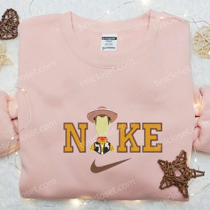 Disney Characters Embroidered Sweatshirt &Amp; T-Shirt: Nike X Woody Collaboration Perfect Family Gift Ideas