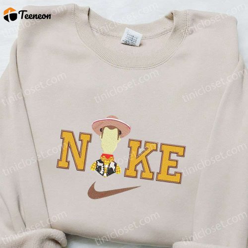 Disney Characters Embroidered Sweatshirt & T-shirt: Nike x Woody Collaboration Perfect Family Gift Ideas