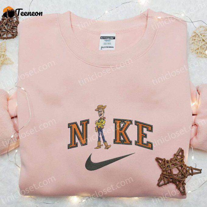 Nike X Woody Embroidered Sweatshirt: Disney Characters Hoodie Perfect Family Birthday Gift