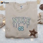 North Carolina x Nike Embroidered Shirt – Custom Map D Gift for Men Women for Stylish Comfort