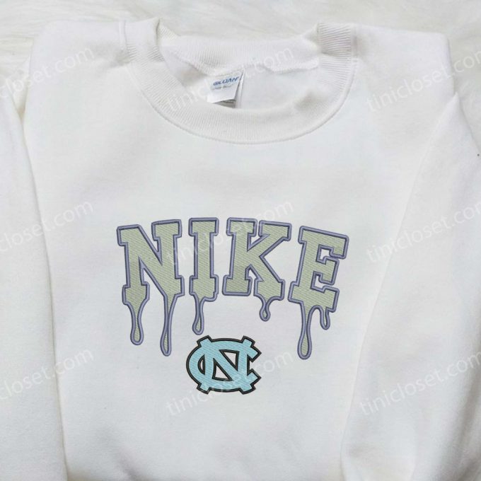 North Carolina X Nike Embroidered Shirt – Custom Map D Gift For Men Women For Stylish Comfort