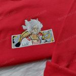 Anime Embroidered Shirt Hoodie & Sweatshirt: One Piece Luffy D Gift for Men Women for Anime Fans