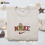 Oogie Boogie Christmas Light x Nike Embroidered Sweatshirt: Movie Merry Christmas Shirt B Gift for Men Women Gift Ideas