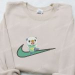 Oshawott Anime x Swoosh Embroidered Hoodie – Nike Inspired Gift for Family