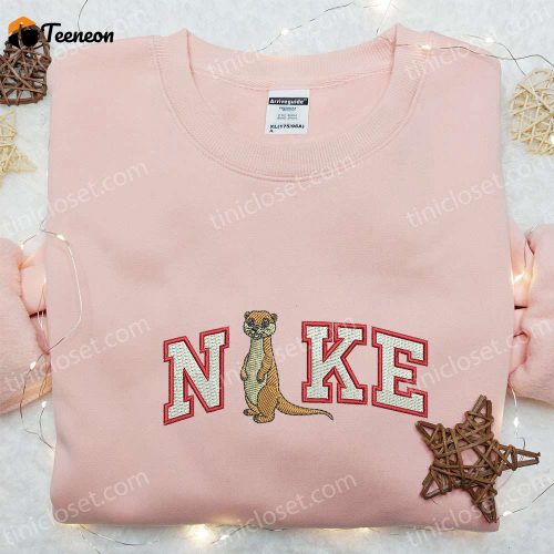 Otter x Nike Embroidered Hoodie: Animal D Gift for Men Women Perfect Birthday Gift