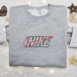 Stylish Nike Embroidered Apparel: Outline Shirt Inspired Hoodie & Custom T-Shirt