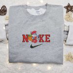 Papa Grumpy Smurf x Nike Embroidered Sweatshirt: F Gift for Men Women Merry Christmas Shirt Ideal Gift for Xmas