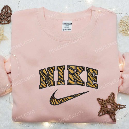 Pattern Tigger x Nike Embroidered Sweatshirt – B Gift for Men Women Nike Inspired Hoodie for Birthday Gift Ideas