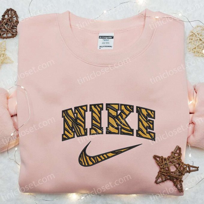 Pattern Tigger X Nike Embroidered Sweatshirt – B Gift For Men Women Nike Inspired Hoodie For Birthday Gift Ideas