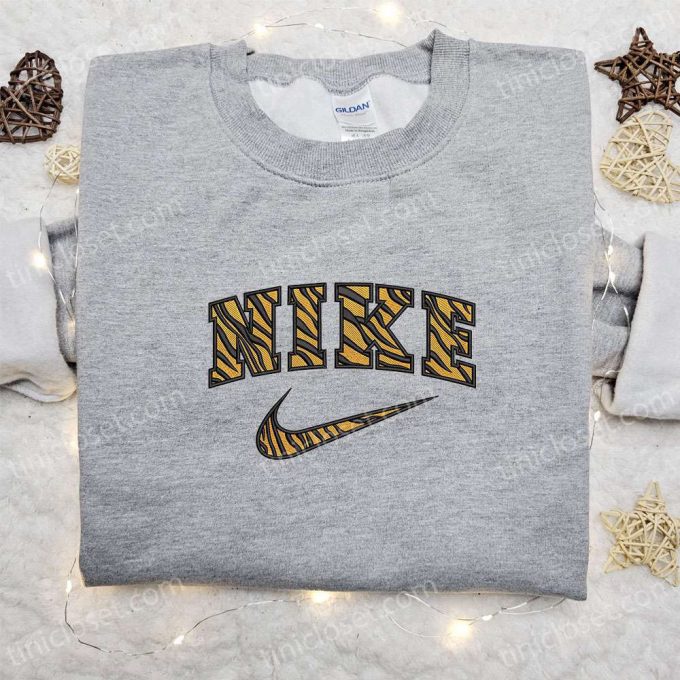 Pattern Tigger X Nike Embroidered Sweatshirt – B Gift For Men Women Nike Inspired Hoodie For Birthday Gift Ideas