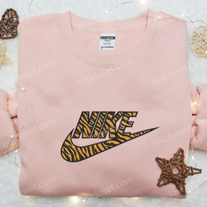 Pattern Tigger X Nike Embroidered Sweatshirt: B Gift For Men Women Nike Inspired Hoodie For Family Gifts