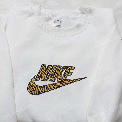 Pattern Tigger x Nike Embroidered Sweatshirt: Nike Inspired Hoodie Perfect Family Gifts