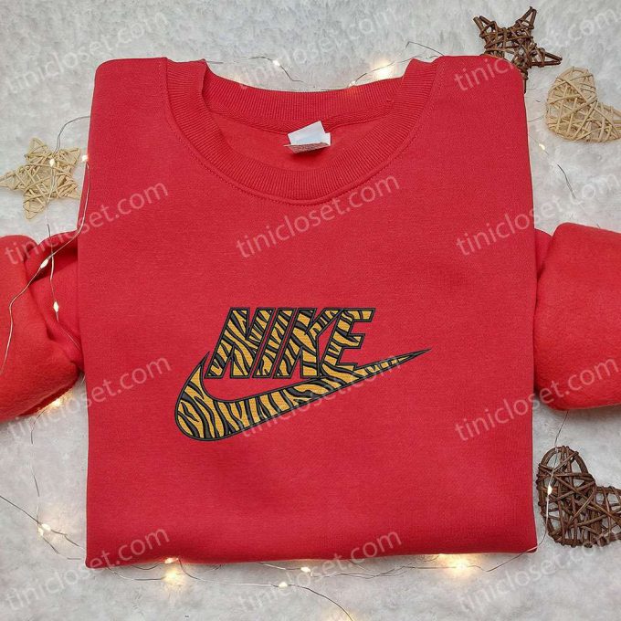 Pattern Tigger X Nike Embroidered Sweatshirt: Nike Inspired Hoodie Perfect Family Gifts