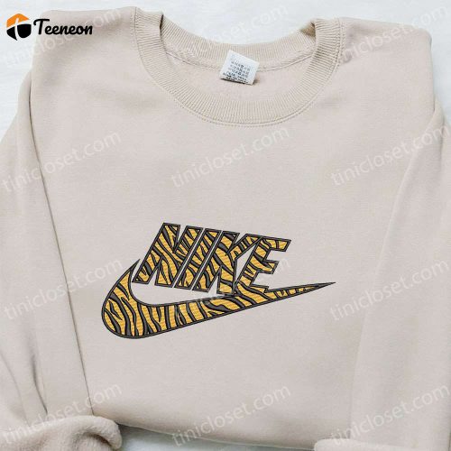 Pattern Tigger x Nike Embroidered Sweatshirt: Nike Inspired Hoodie Perfect Family Gifts