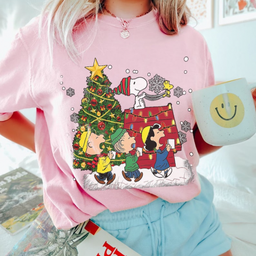 Get Festive with Peanuts Snoopy Xmas Shirt – Perfect Holiday Gift for Peanuts Fans!