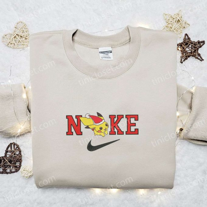 Pikachu Run X Nike Christmas Embroidered Sweatshirt – Perfect Merry Christmas Gift Idea F Gift For Men Women Shirt