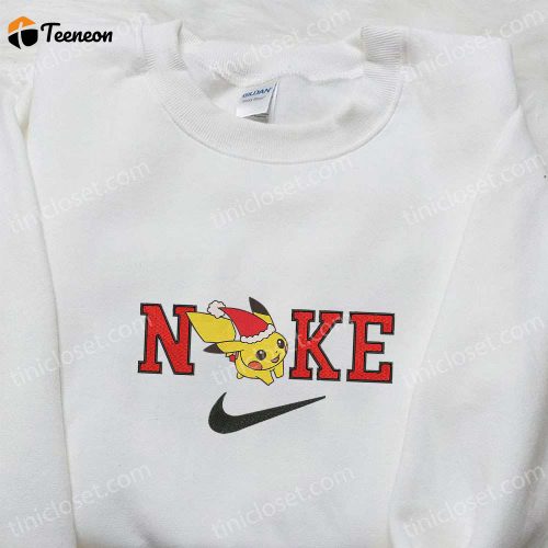 Pikachu Run x Nike Christmas Embroidered Sweatshirt – Perfect Merry Christmas Gift Idea F Gift for Men Women Shirt