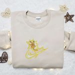 Pikachu Vol Attack x Swoosh Embroidered Sweatshirt: Pokemon Anime Shirt B Gift for Men Women Gift Ideas for All Occasions