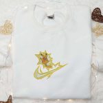 Pikachu Vol Attack x Swoosh Embroidered Sweatshirt: Pokemon Anime Shirt B Gift for Men Women Gift Ideas for All Occasions