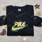 Pikachu x Nike Anime Embroidered Sweatshirt – Pokemon & Nike Inspired Shirt