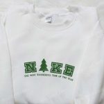 Pine Tree x Nike Embroidered Hoodie: Customized & B Gift for Men Women Gift Idea for Family