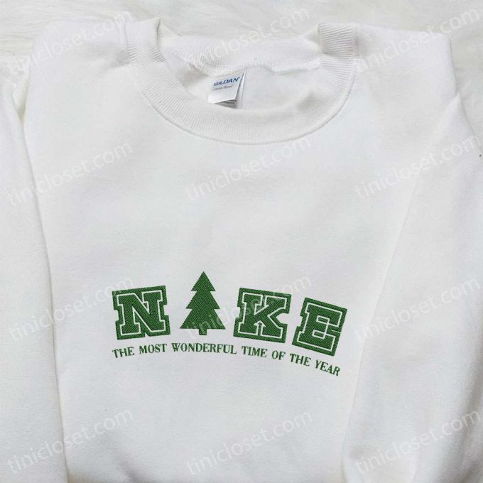 Pine Tree X Nike Embroidered Hoodie: Customized &Amp; B Gift For Men Women Gift Idea For Family