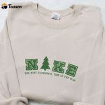 Custom Pine Tree x Nike Embroidered Hoodie: B Gift for Men Women Family Gift Idea with Unique Embroidery